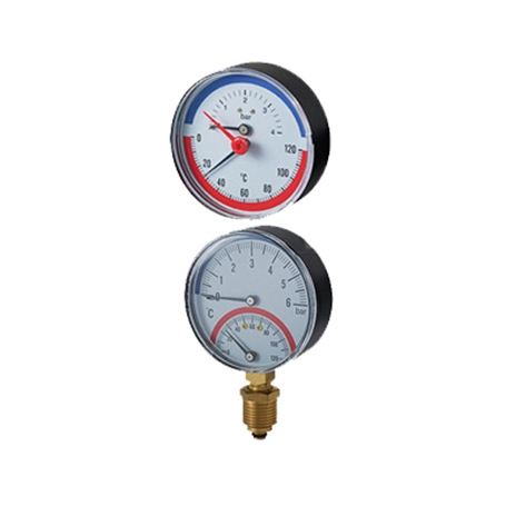 Kes ABS Bimetal Termo-manometer