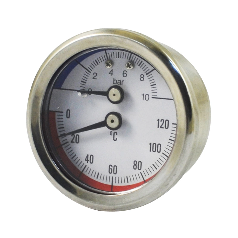 Termo-manometer Bimetal Isi Cecair